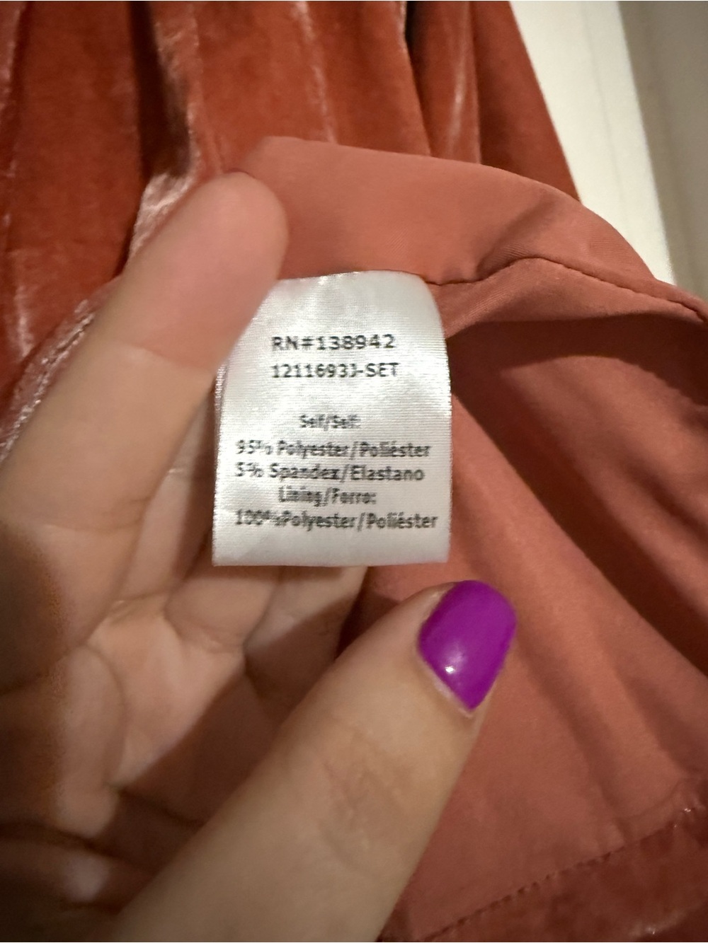 Velvet Blazer Jacket in Dusty Rose - Women's Tailored Coat - Picture 5 of 5